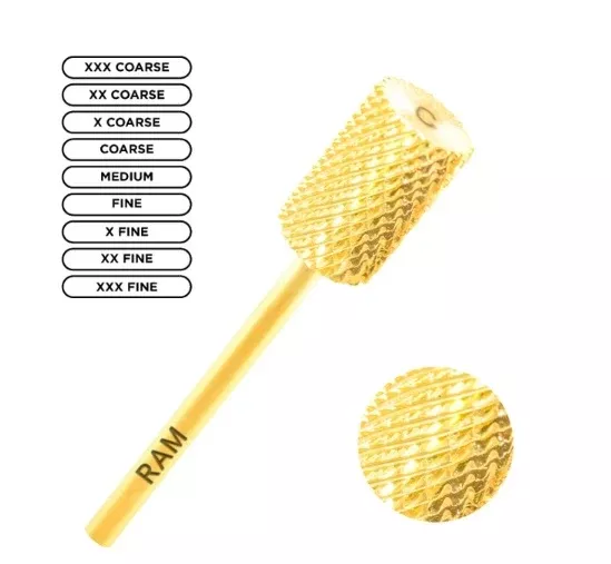 Gold Carbide Large Barrel 3/32" Bits