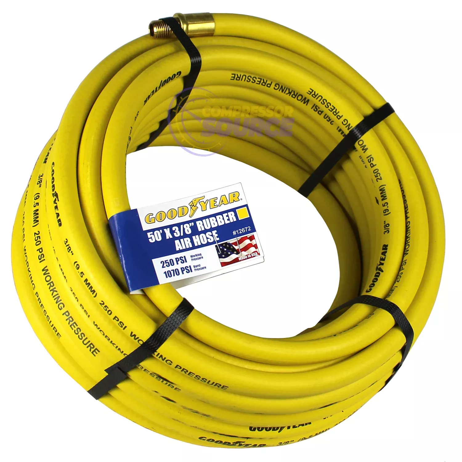 Goodyear Air Hose 50' ft. x 3/8" 250 PSI 12672