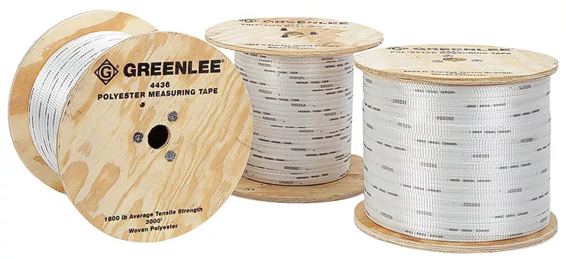 Greenlee 4437 3/4" x 3000ft 2500lb Polyester Measure/Pulling Tape