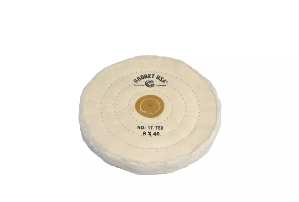 Grobet Muslin White Buffs - Stitched Leather Center