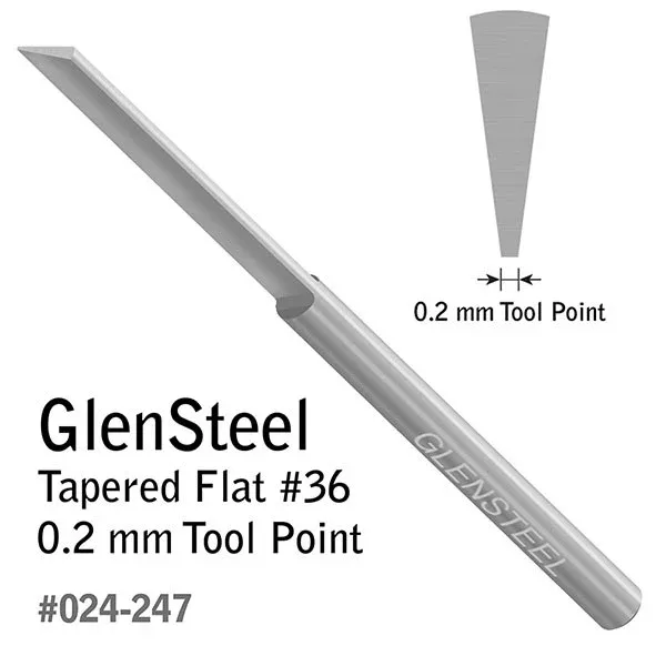 GRS GlenSteel Tapered Flat Gravers