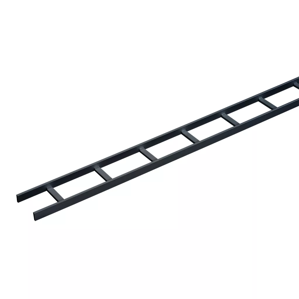 Hoffman LSS6G Ladder Rack Straight Sections (cULus Classified), 6.00 wide, Gray, Steel