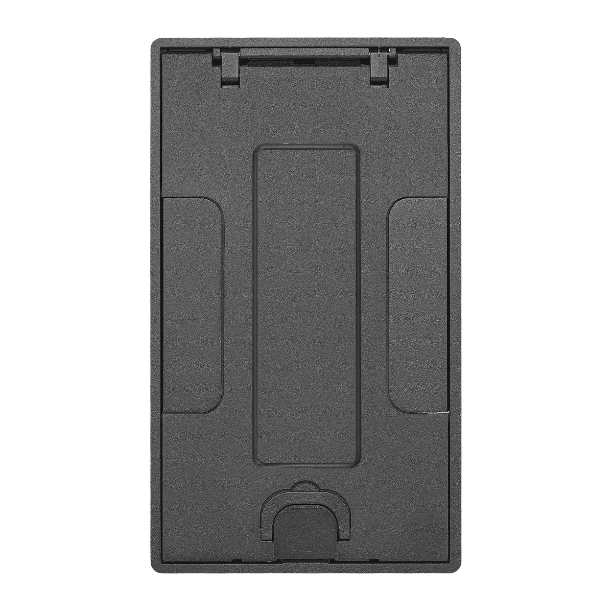 Hubbell 24GTCVRBKC CFB2G & CFB4G Rectangular Series, Flush Cover Assembly, Black Powder Paint Finish with Floor Insert