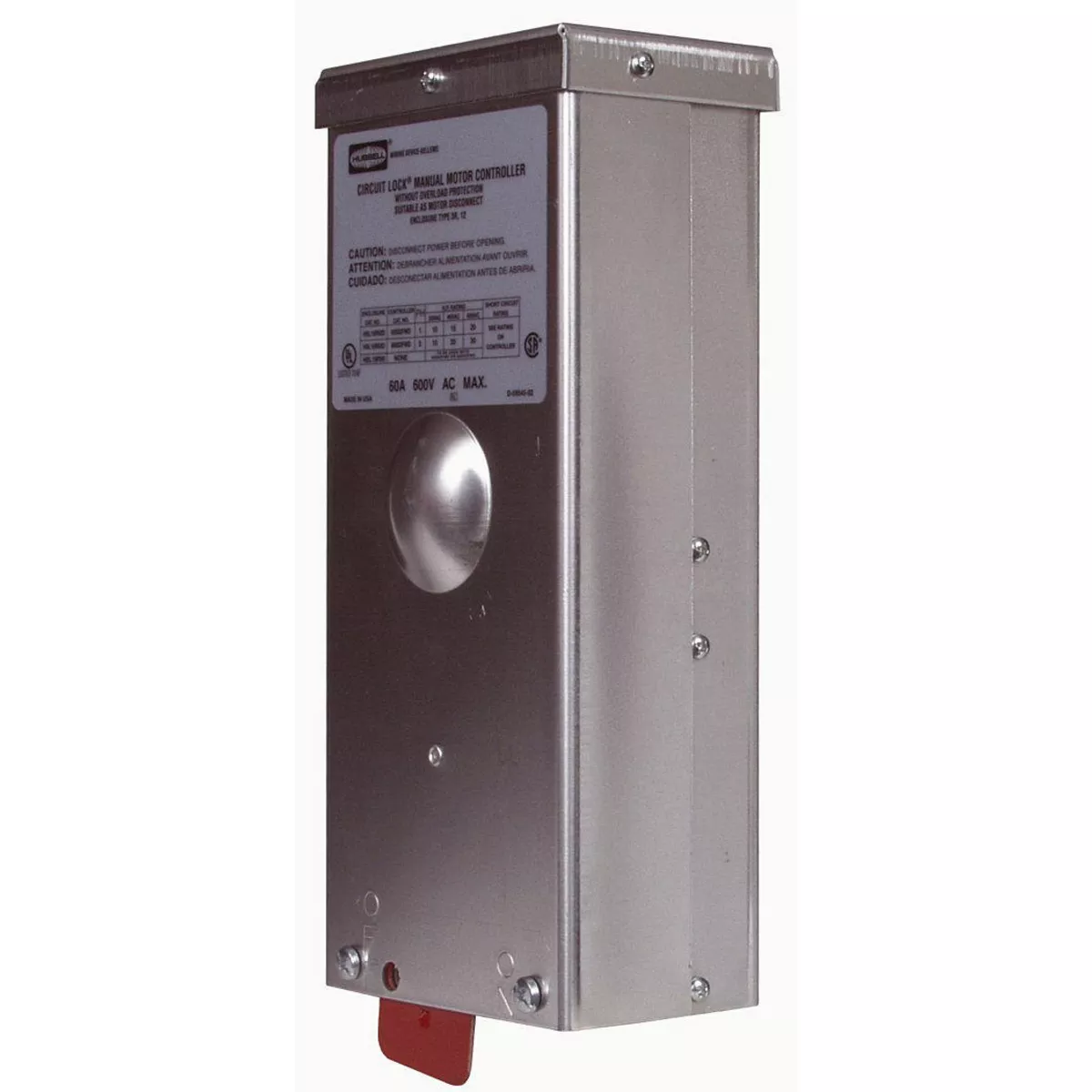 Hubbell HBL16R90 SWITCH ENCL, 40/60A, MET NEMA 3R