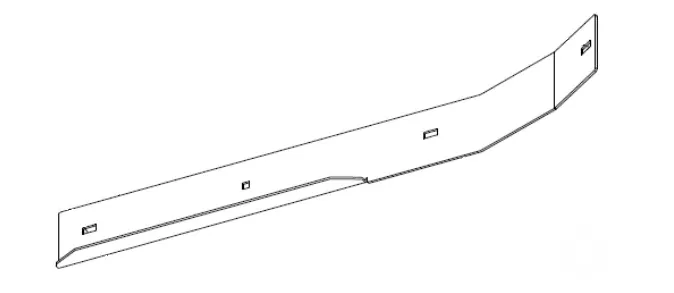 Hustler OEM 113334 Front Left Side Adj. Baffle or Cutting-Edge Baffle Fits Hustler 2011 - 2017 Super Z and 2013 - 2017 Super Z HD Models (66 in. Side Discharge Models Only).