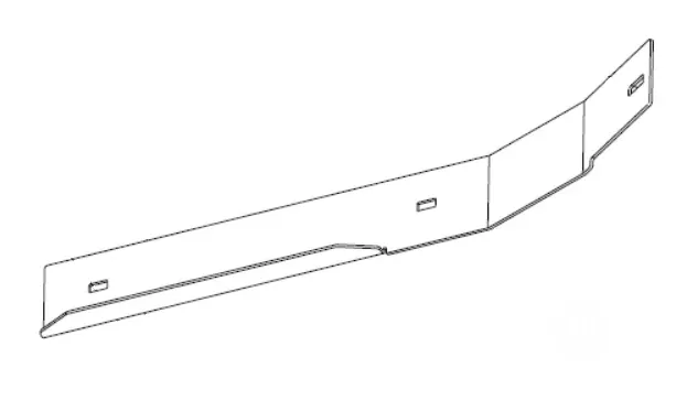 Hustler OEM 123959-1 Front Left Side Adj. Baffle or Cutting-Edge Baffle Fits Hustler 2018 - Current Super Z Models (54 in. Side Discharge Models Only).