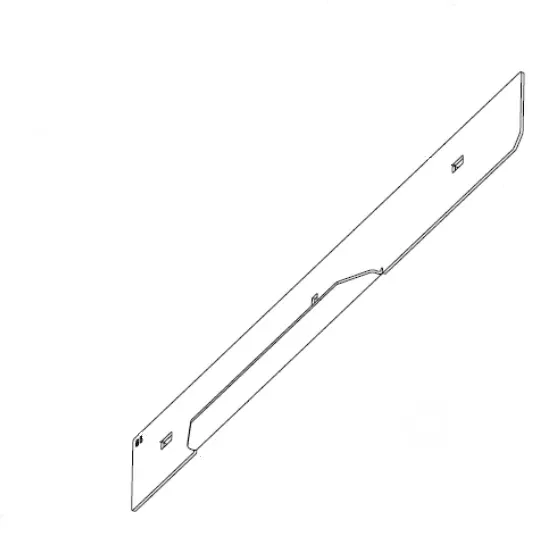 Hustler OEM 123962-1 Front Right Side Adj. Baffle or Discharge - Side Baffle Fits Hustler 2018 - Current Super Z, Super Z HD Models (66" VX4 Side Discharge Models Only).