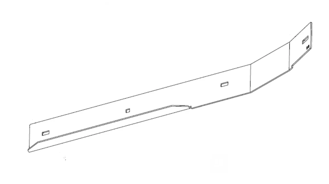 Hustler OEM 123963-1 Front Left Side Adj. Baffle or Cutting-Edge Baffle Fits Hustler 2018 - Current Super Z, Super Z HD Models (66" VX4 Side Discharge Models Only).