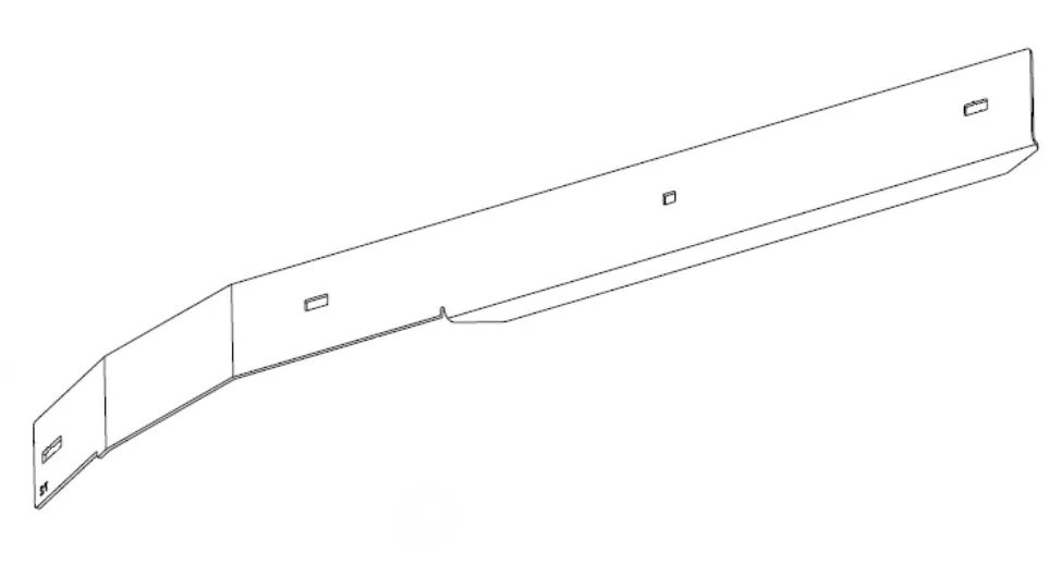 Hustler OEM 123965-1 Front Left Side Adj. Baffle or Cutting-Edge Baffle Fits Hustler 2018 - Current Super Z, Super Z HD and 2018 - 2025 Diesel Z Models (72in. Side Discharge Models Only).