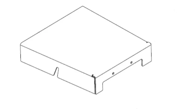 Hustler OEM 128034-6 Mower Deck Pulley Cover (Left Side or Cutting-Edge Side - Painted Black) Fits Hustler 2023 - Current Super Z, Super Z HD and 2023 - 2025 Diesel Z Models (72in. Side Discharge Models Only).