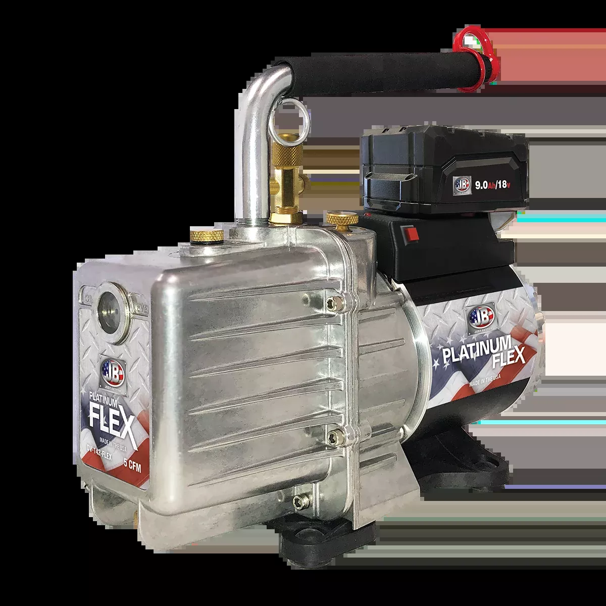 JB Industries DV-142-FLEX PLATINUM FLEX Vacuum Pump AC/Battery Powered 5 CFM