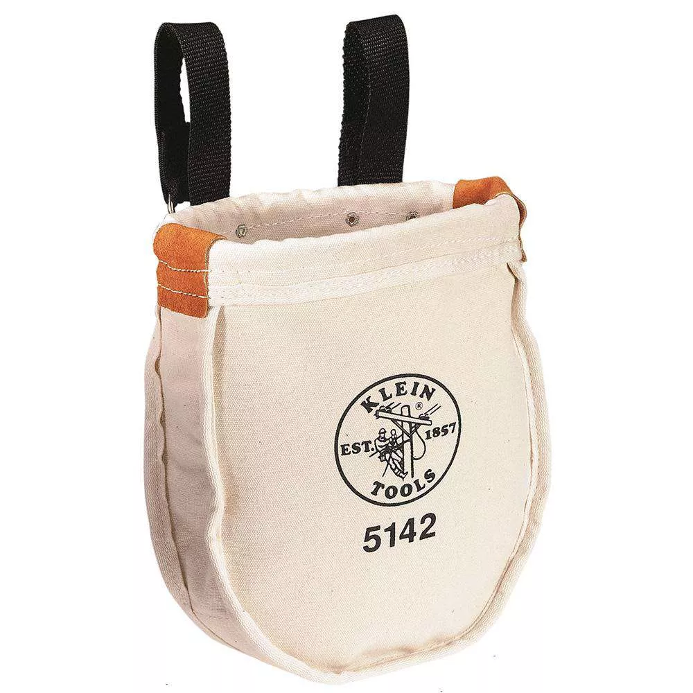 Klein Tools 5142P Tool Bag, Canvas Utility Bag, Interior Pocket, 9" x 8" x 10"