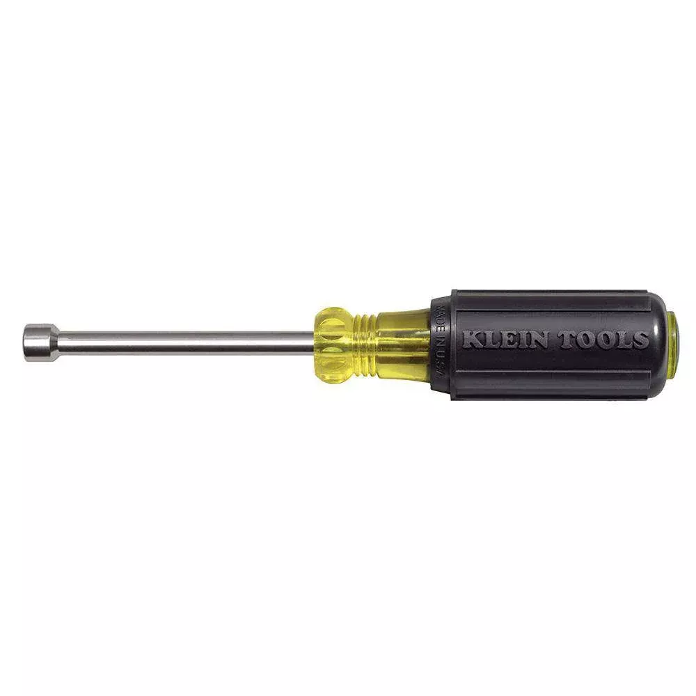 Klein Tools 630-1/4M 1/4-Inch Magnetic Tip Nut Driver 3-Inch Shaft
