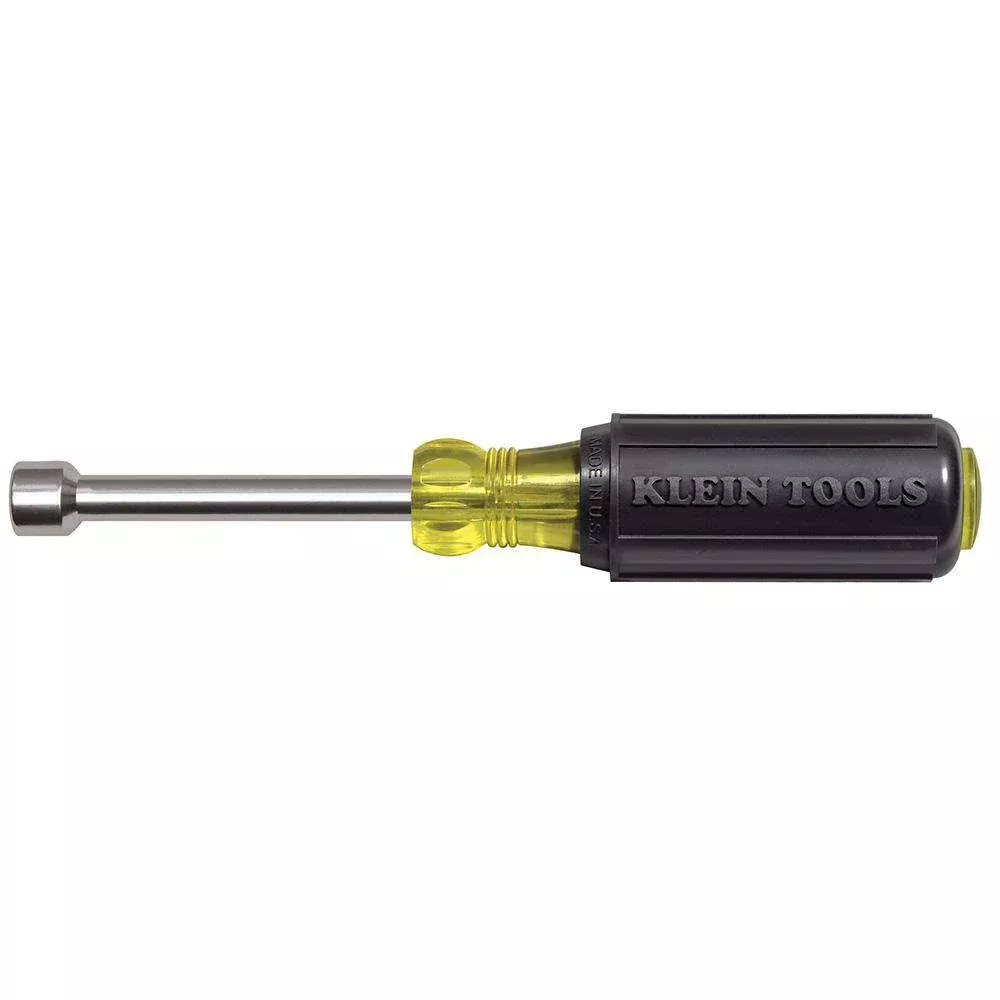 Klein Tools 630-7/16M 7/16-Inch Magnetic Tip Nut Driver 3-Inch Shaft