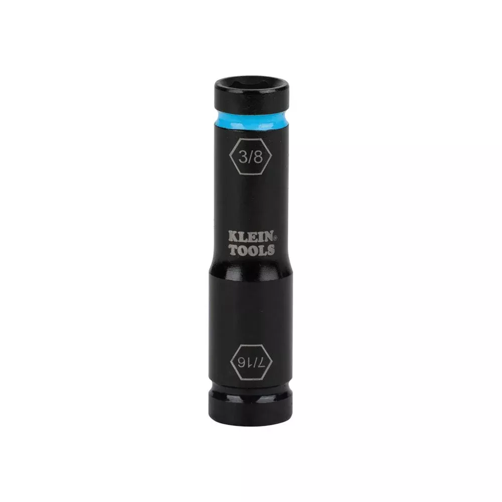 Klein Tools 66077 Flip Impact Socket, 7/16 and 3/8-Inch