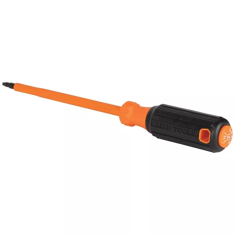 Klein Tools 6846INS Insulated Screwdriver, #2 Square, 6-Inch Round Shank