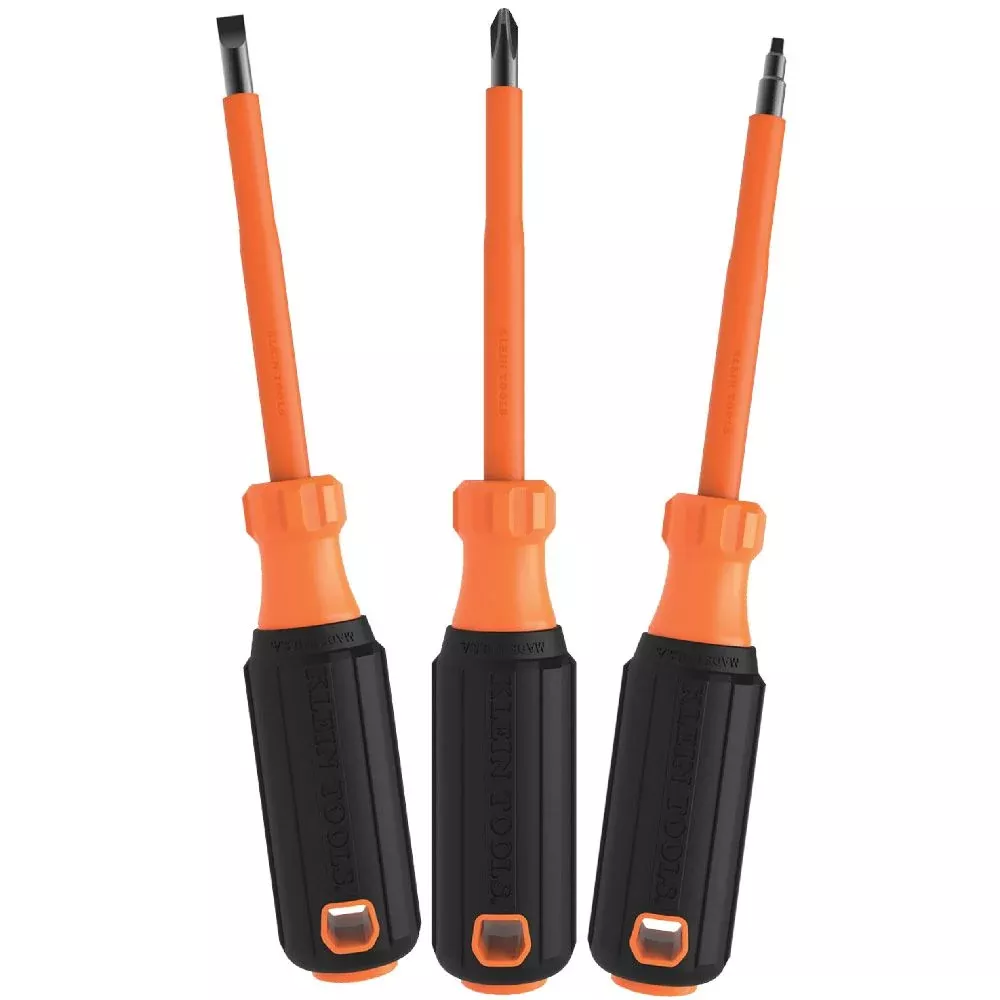 Klein Tools 85073INS Screwdriver Set, 1000V Insulated, 3-Piece