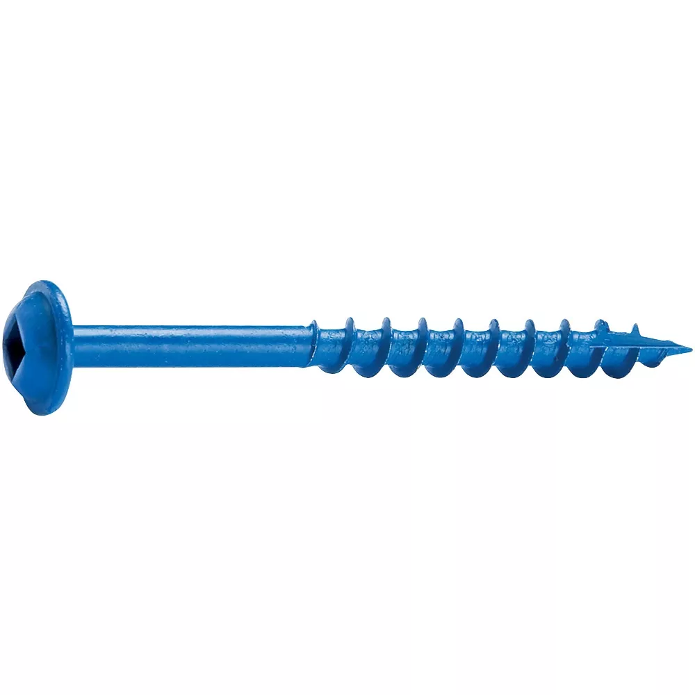 Kreg #8 Coarse-Thread Washer-Head Blue-Kote Pocket Hole Screws