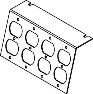 LCAN P8105-4DP AC8105 PLATE FOR 4 D