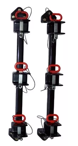 Line Trimmer Holder Enclosed Trailer 3 String Trimmers Lockable Vinyl Coated