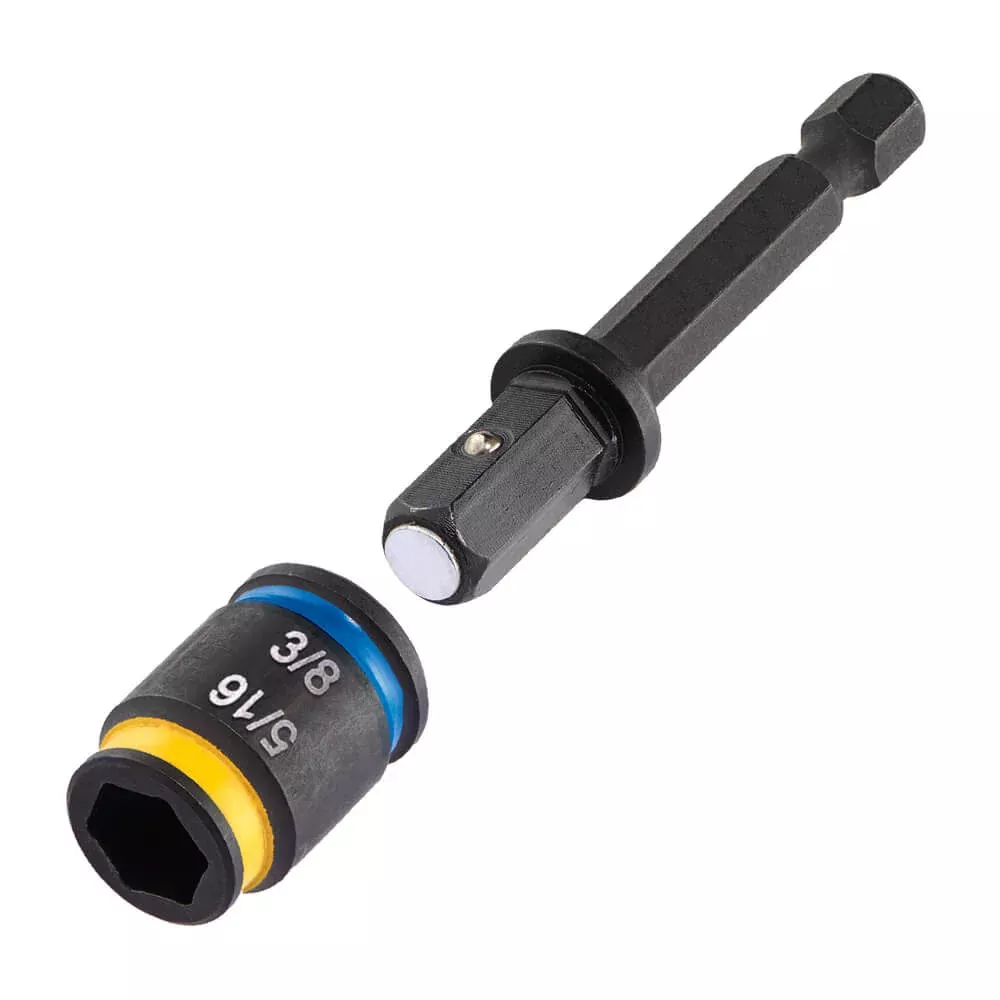 Malco Tools MSHLC1 2-5/8" C-Rhex Cleanable, Reversible Magnetic Hex Driver, 5/16" & 3/8"