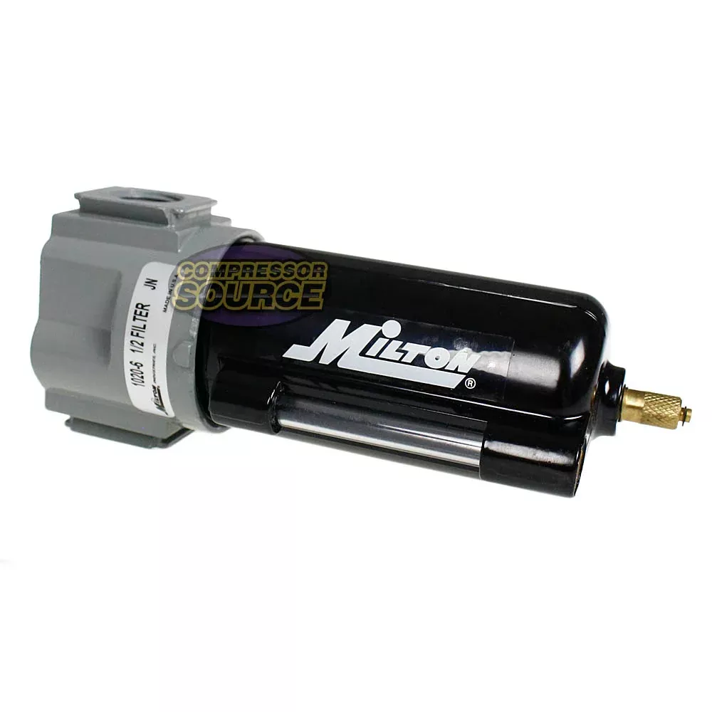 Milton 1/2" NPT Metal Micro Filter 40 Micron 250 PSI Maximum 48 SCFM 1