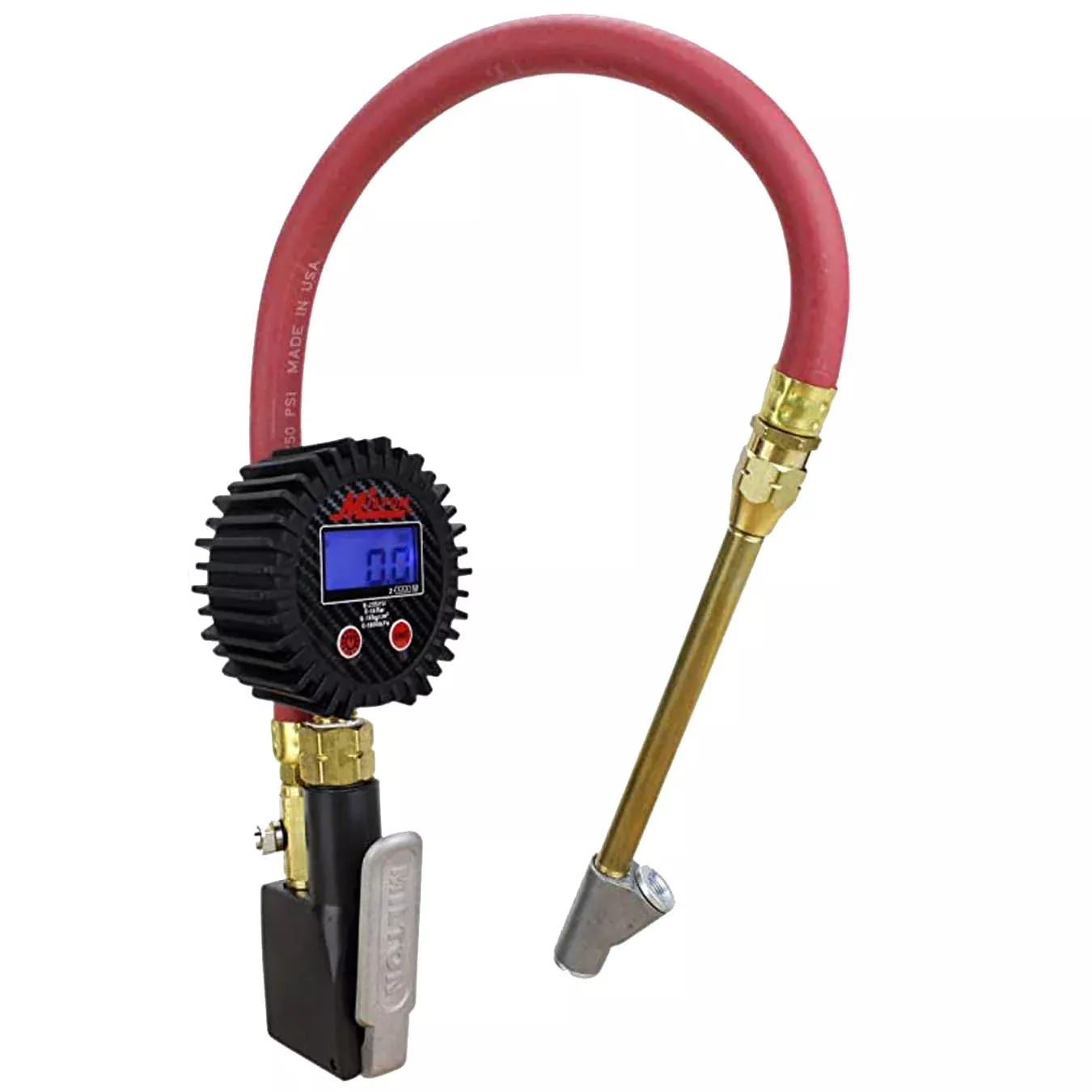 Milton Compact Digital Inflator Gauge 0-255 PSI Straight Head Air Chuc