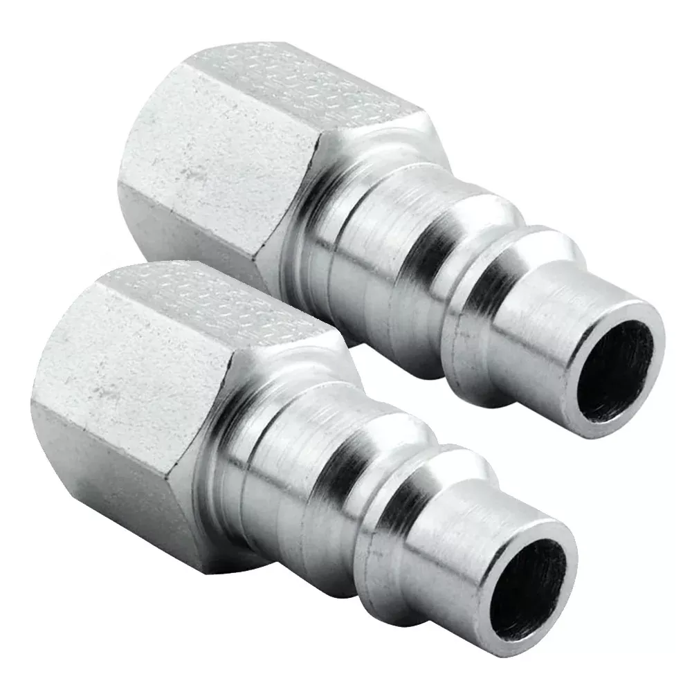 Milton H-Style Plug 3/8" FNPT Steel Quick Release Plug S-1838 - 2 Pack