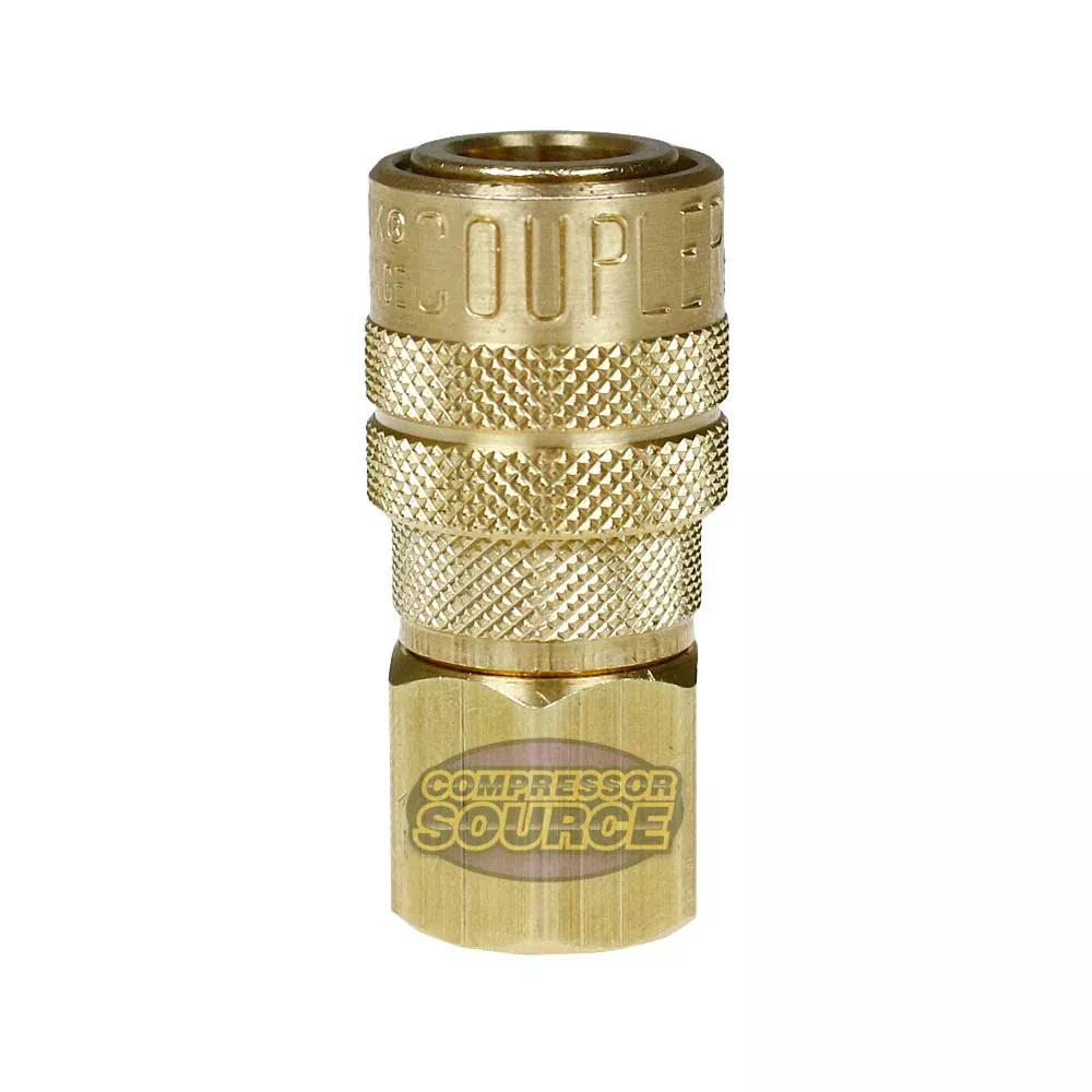 Milton M Style Coupler 3/8" Female NPT Brass Body Buna-N Seal 300 PSI