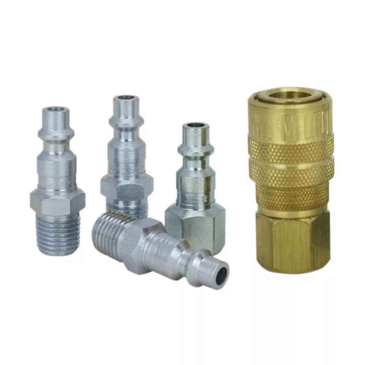 Milton S-211 5 Piece M Style Coupler and Plug Kit 1/4" NPT Made in The