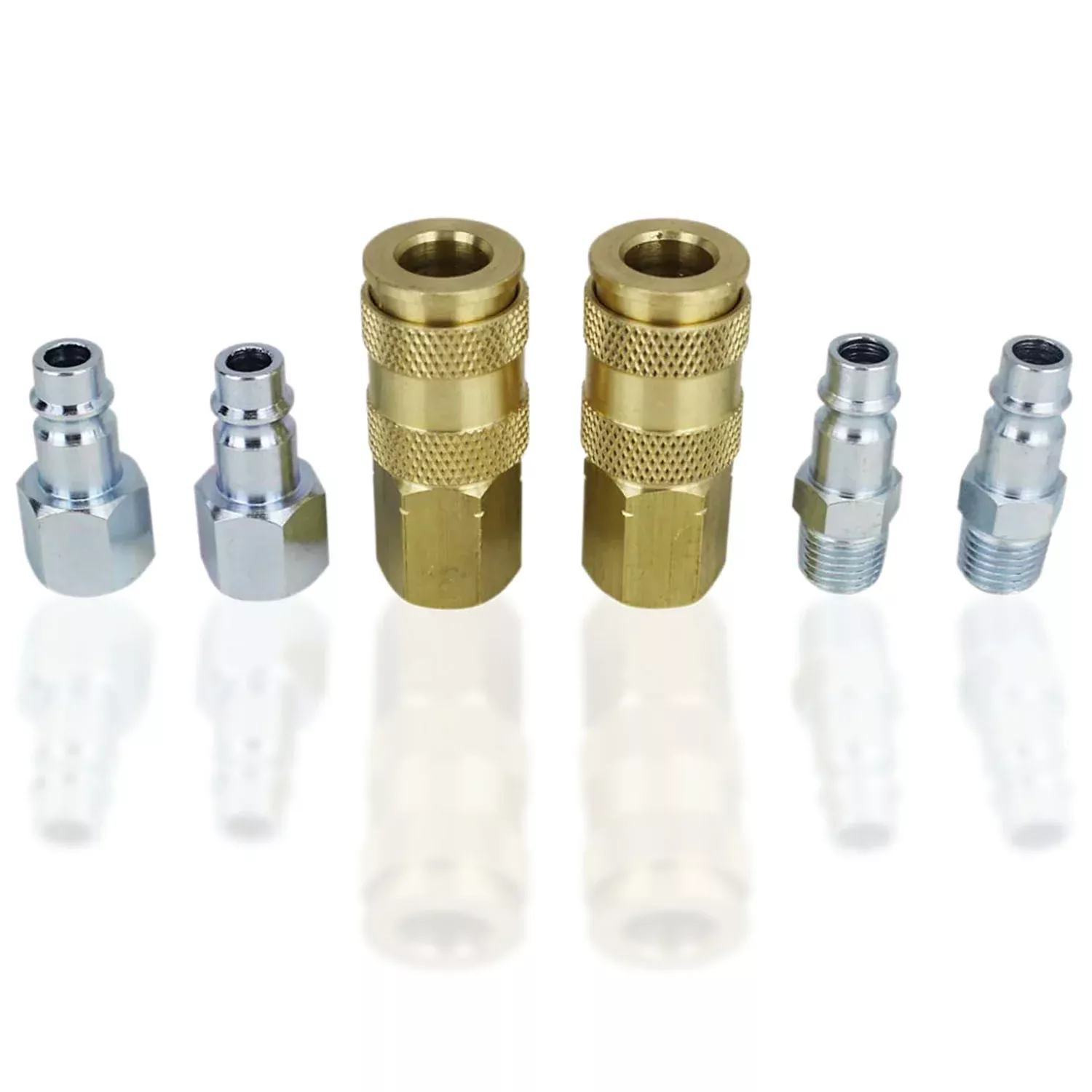 Milton S-217 V Style European Interchange Air Coupler and Plug Kit 1/4