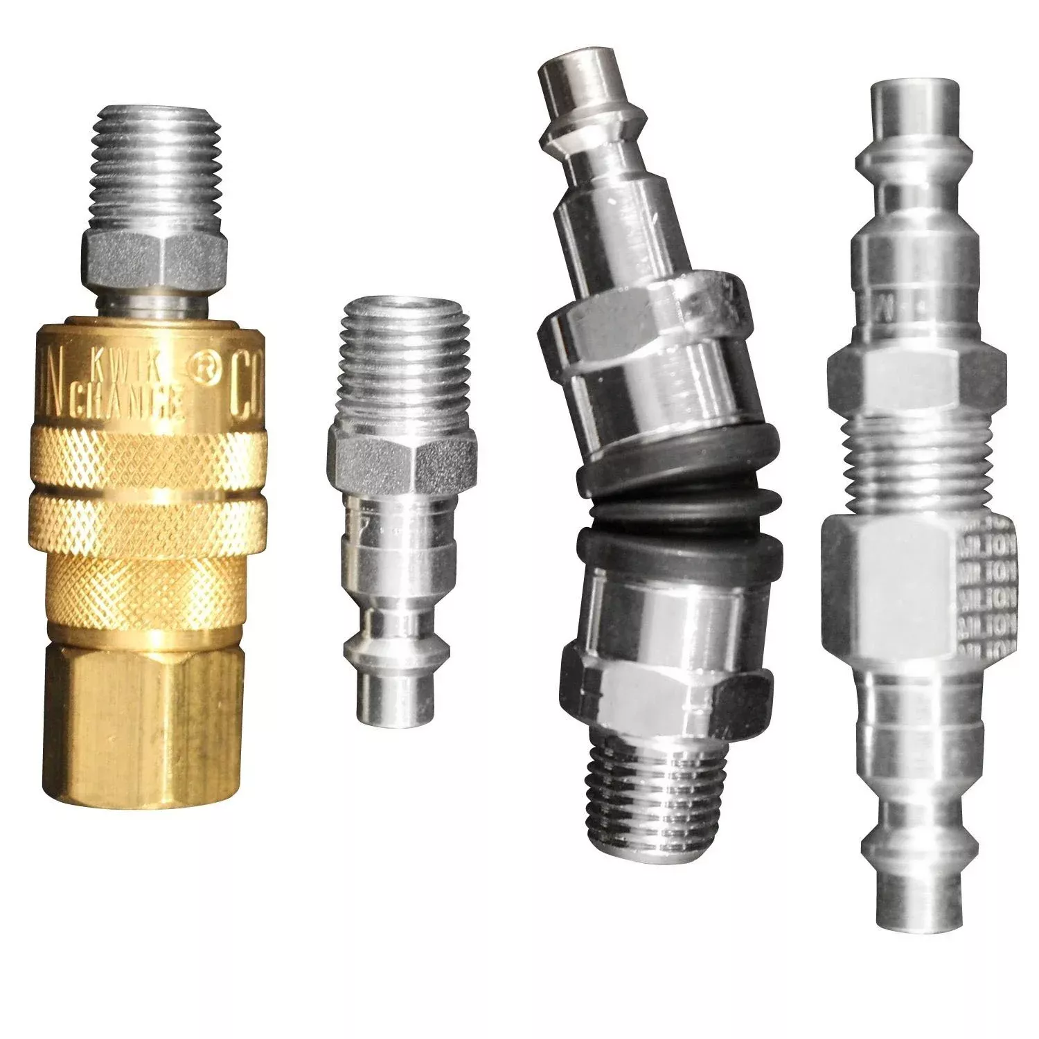 Milton S-218 1/4" M Style Swivel Coupler and Plug Kit 6 Pieces Industr