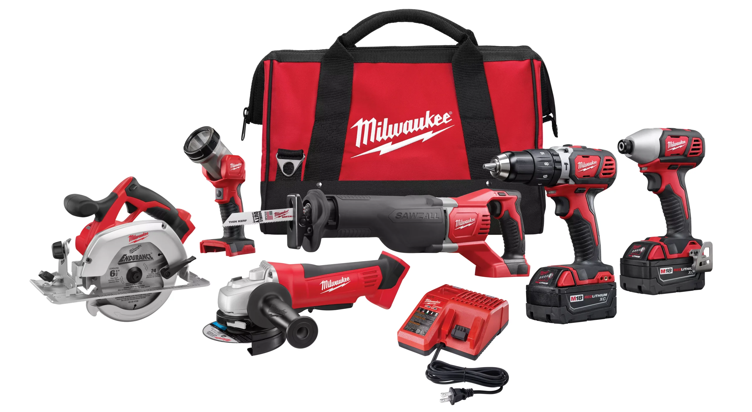 Milwaukee 2696-26 M18™ Cordless Lithium-Ion 6-Tool Combo Kit