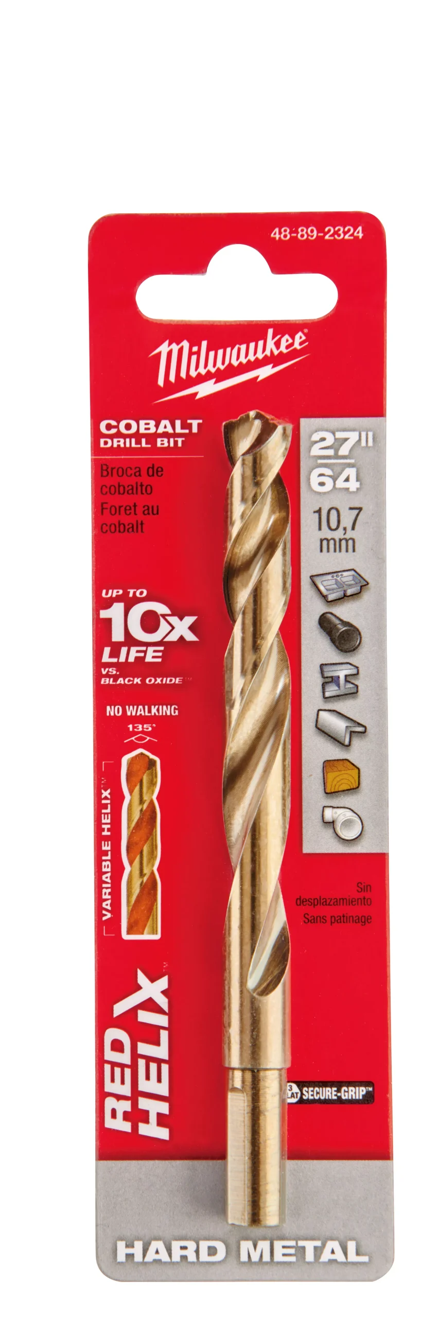Milwaukee 48-89-2324 27/64" COBALT RED HELIX™