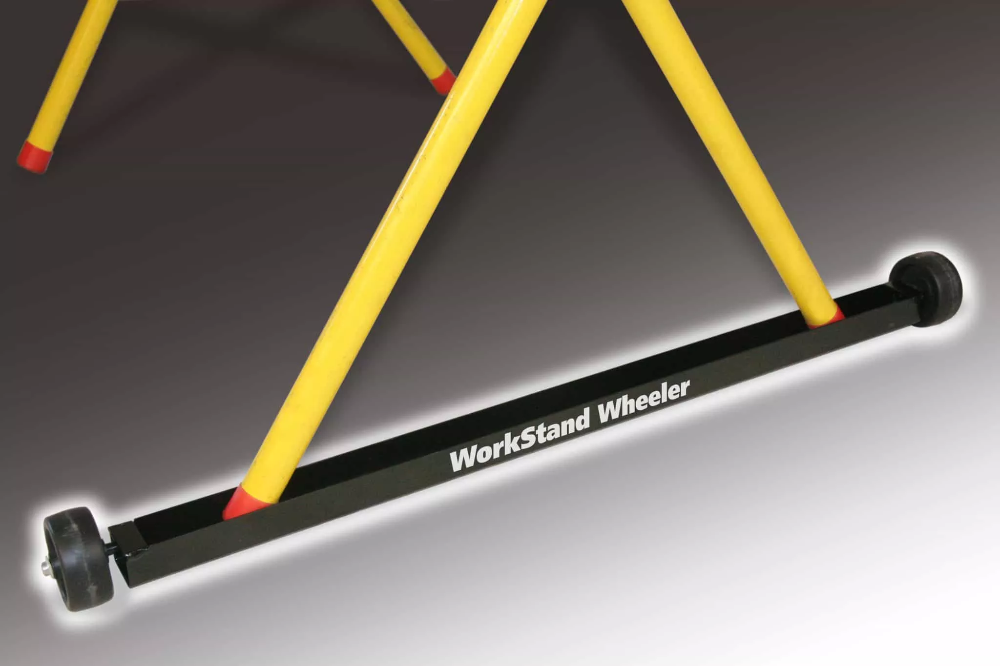 Move a loaded work stand easily by yourself
