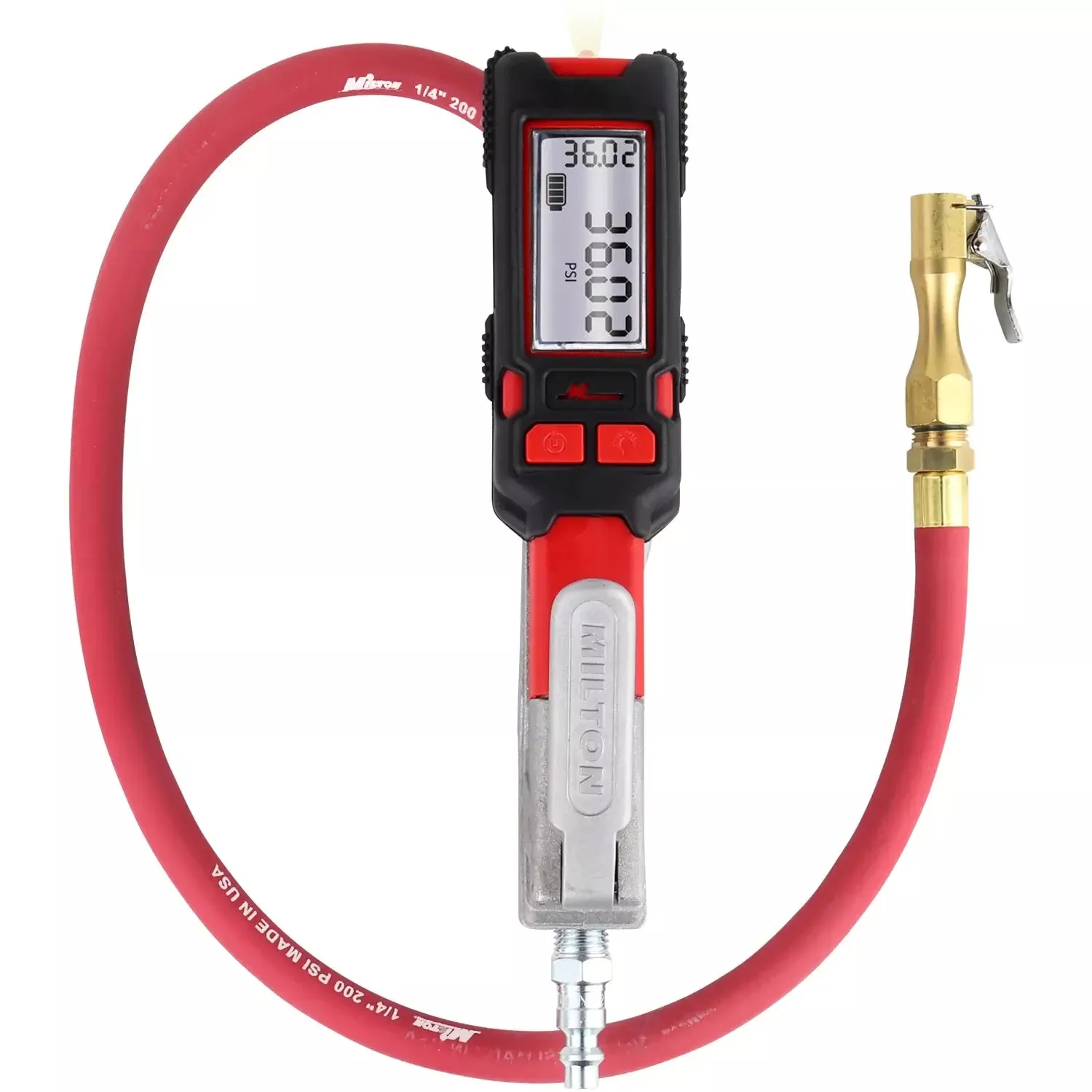 NEW & IMPROVED - s-581e EZ-LOCK™ Air ChuckPrecision Digital Tire Inflator & Pressure Gauge (0-160 PSI), Extreme ± 0.25% Accuracy