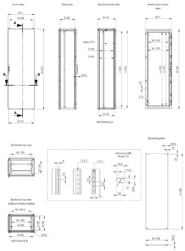 NVENT HOF MCS18088R5 Floor-Stand MC