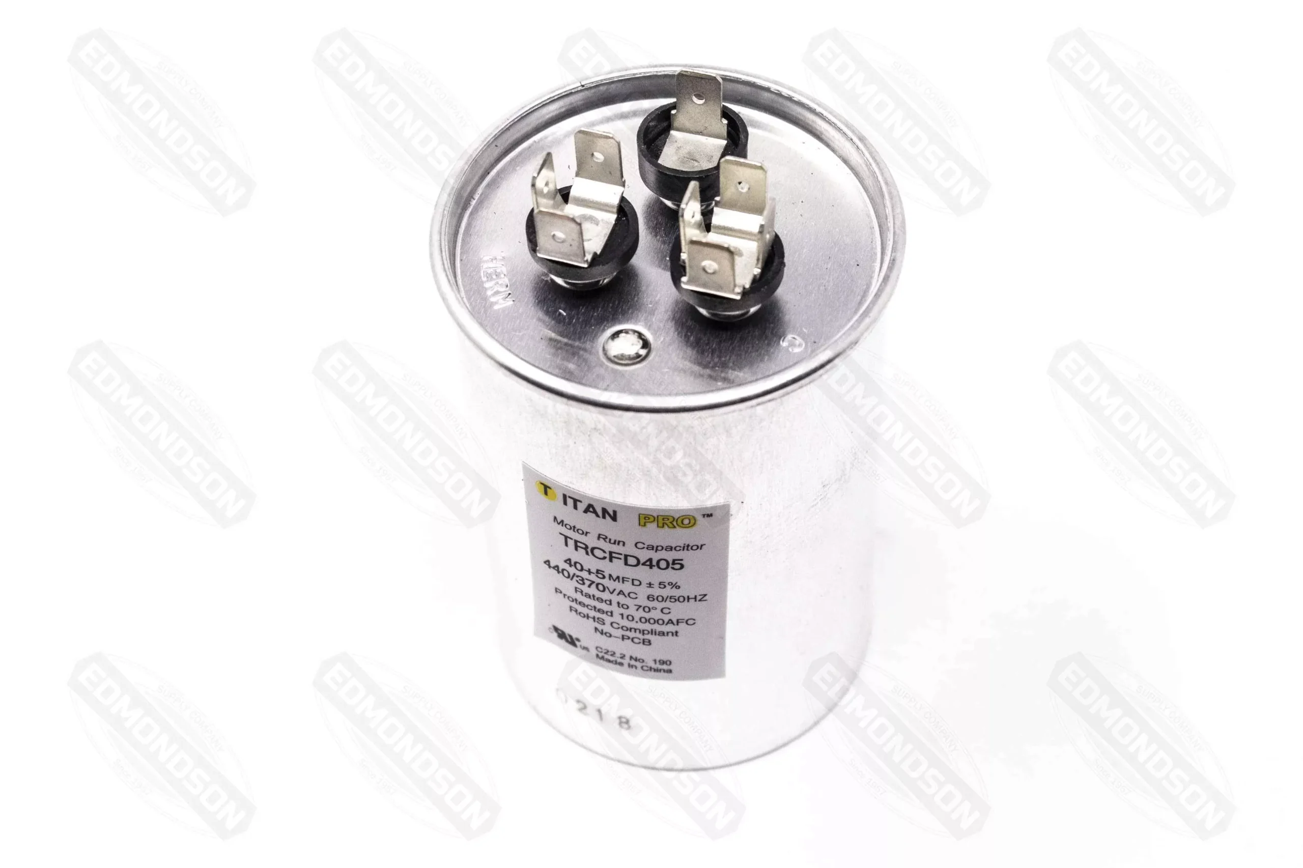 Packard TRCFD405 Titan PRO Run Capacitor 40+5 MFD 440/370 Volt Round