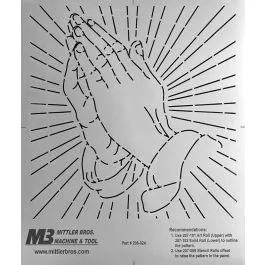 Paraying Hands Bead Roll Template