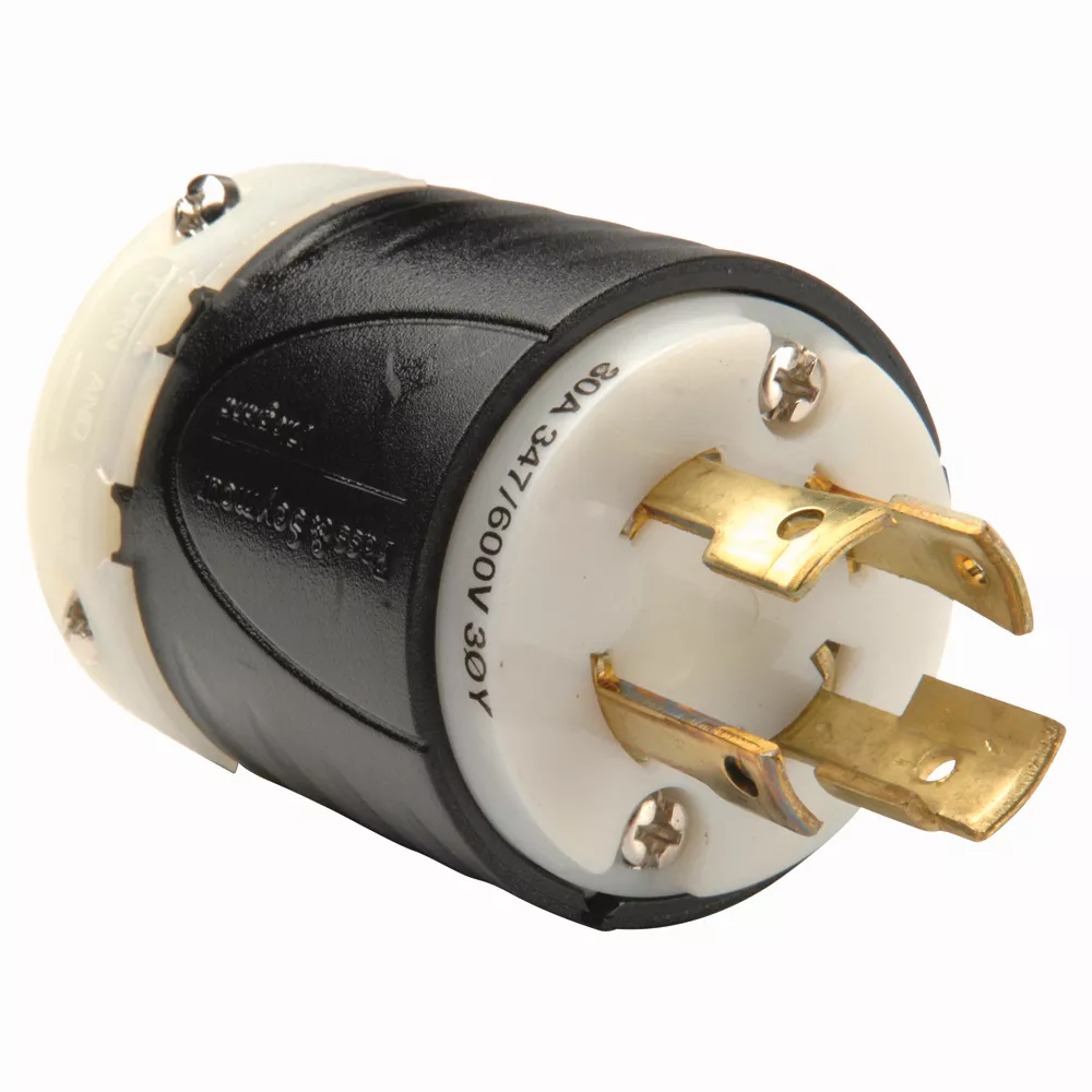 Pass & Seymour L2030-P Turnlok Plug, 4wire, 30amp 347/600V