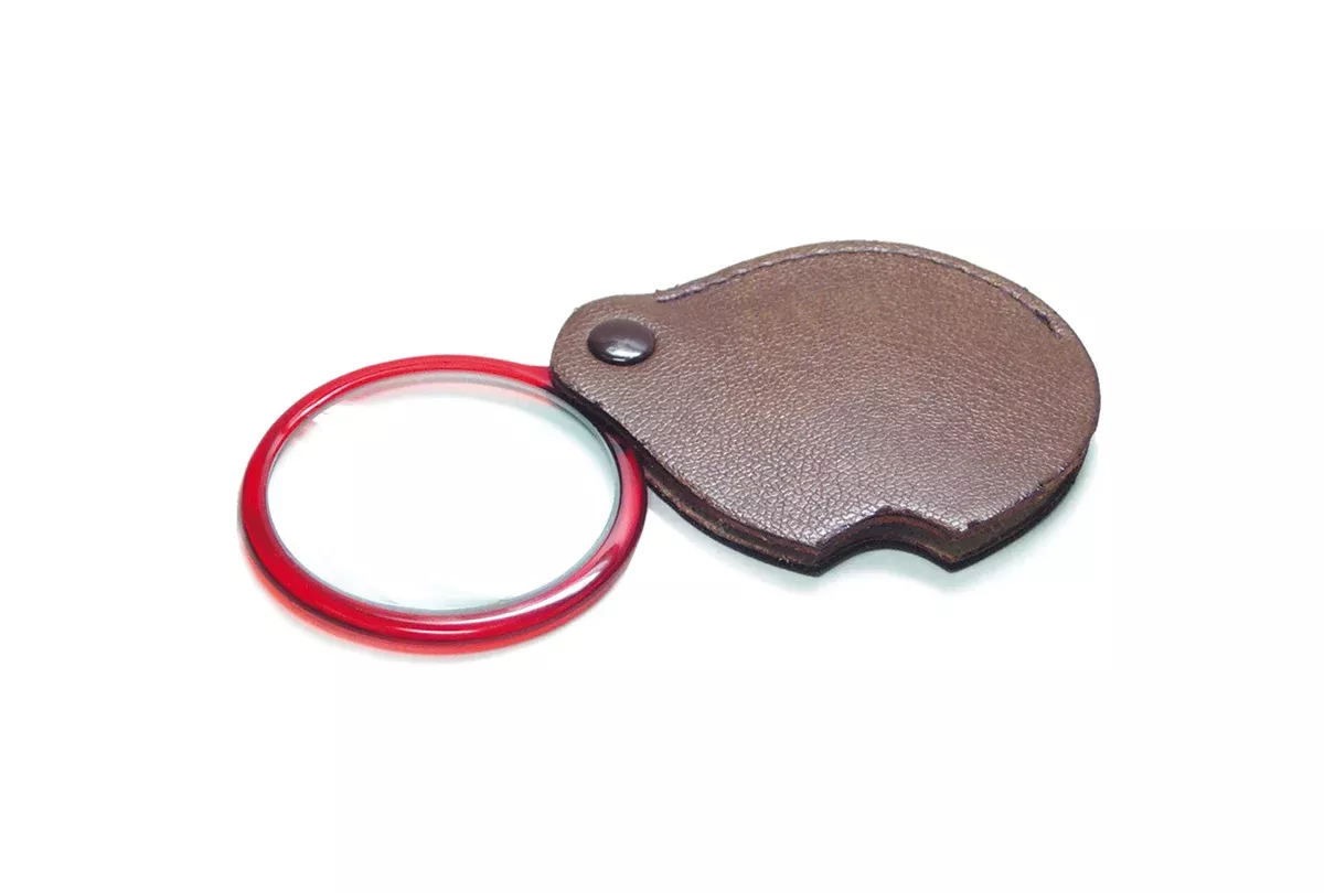 PEER Pocket Magnifier with Attached Leather Case