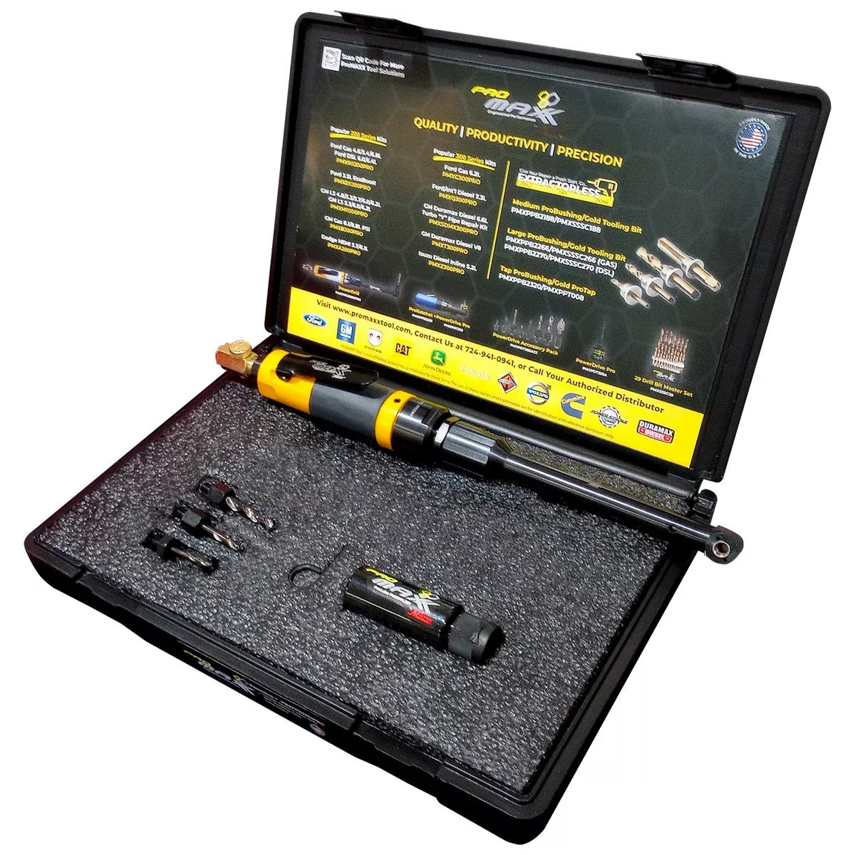 PowerDrill Powerful Air Drill w/Variable Speed Drive, 90 Degree Rotating Head