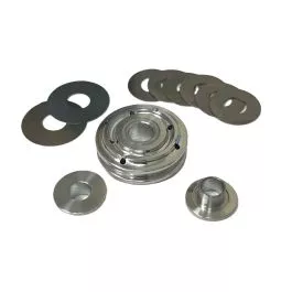 Quad Flow Piston With Shim Hats