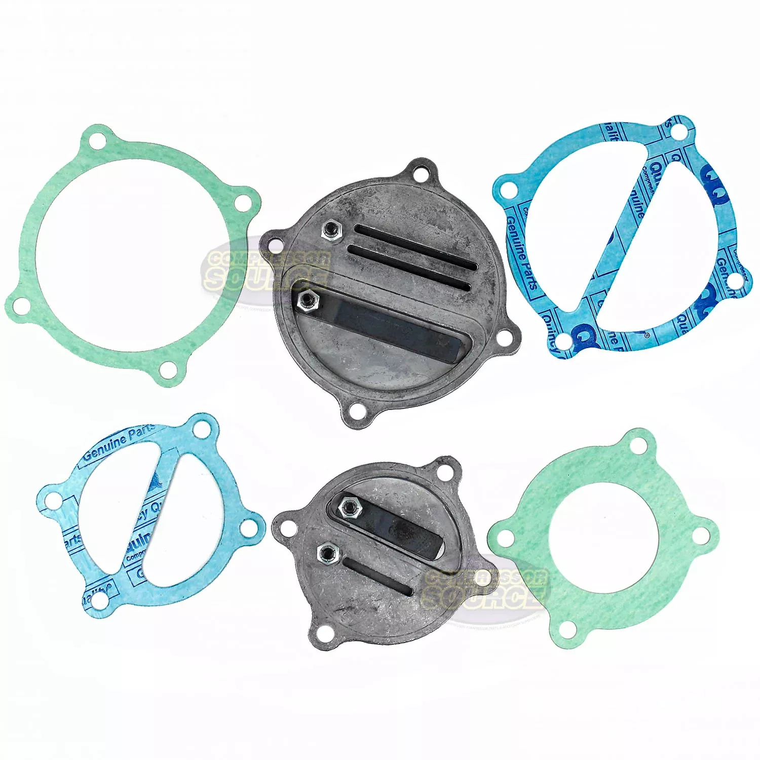 Quincy QT5 Air Compressor Pump Head Rebuild Kit Valve Plates & Gaskets