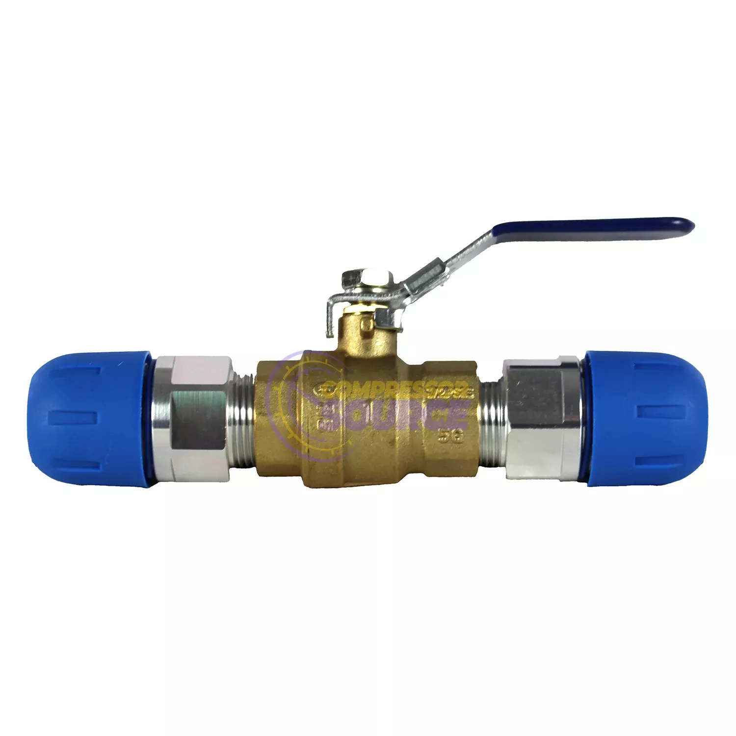 RapidAir FastPipe 1" Ball Valve Shut Off Kit Two 1" Threaded Adapters