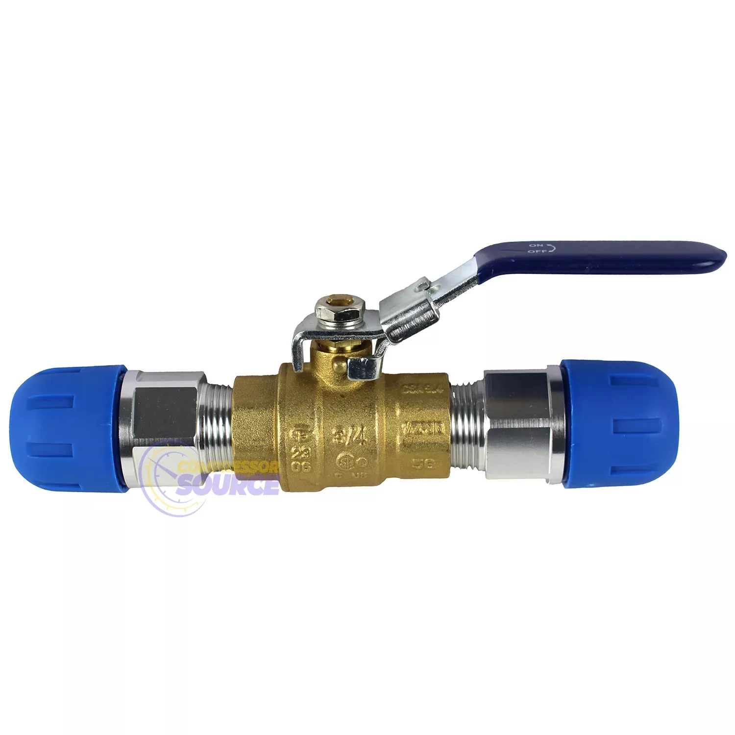 RapidAir FastPipe 3/4" Ball Valve Shut Off Kit with Two 3/4" Threaded