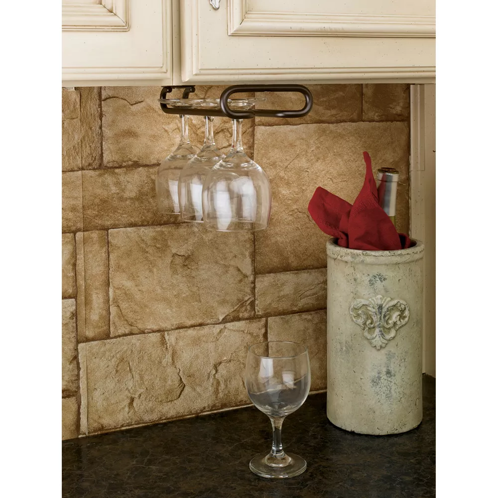 Rev-A-Shelf Under Cabinet Stemware Organizer (3150 Series)-Chrome Finish