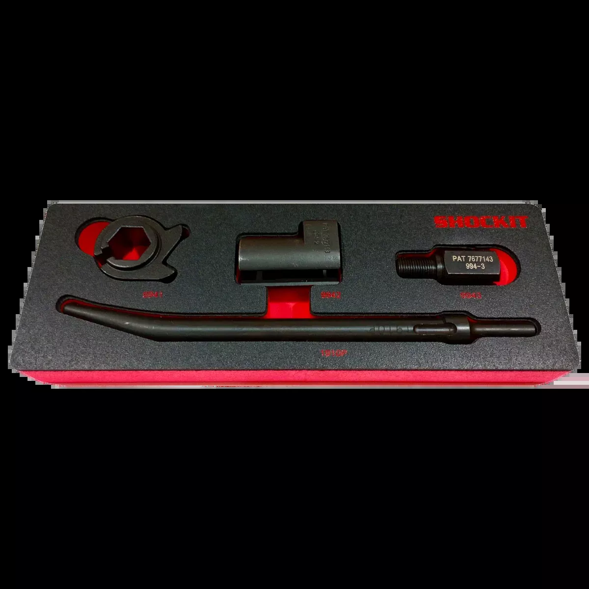 SHOCKIT O2 NOxSensor Removal Kit Open End Wrench Sockets with EVA Foam Tray Option, For Frozen Stuck Sensors -LT994