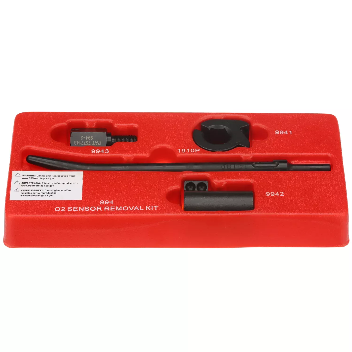 SHOCKIT Socket O2 Sensor Frozen/Obstructed Removal Kit Air Hammer Powered 4-Piece - LT994