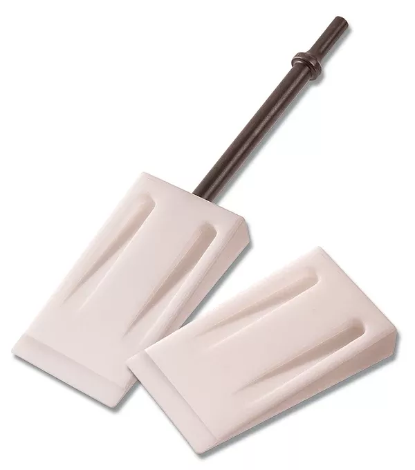 Specially designed wedge allows for gentle and non-damaging removal of moldings and trims